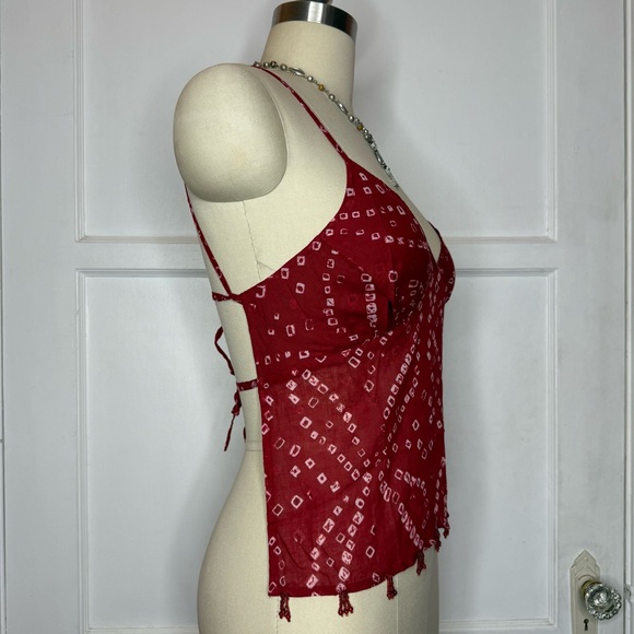 Wet Seal red open back top - Picture 2 of 5